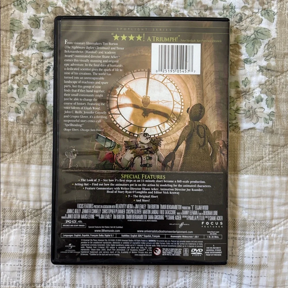 9 Animated Movie DVD